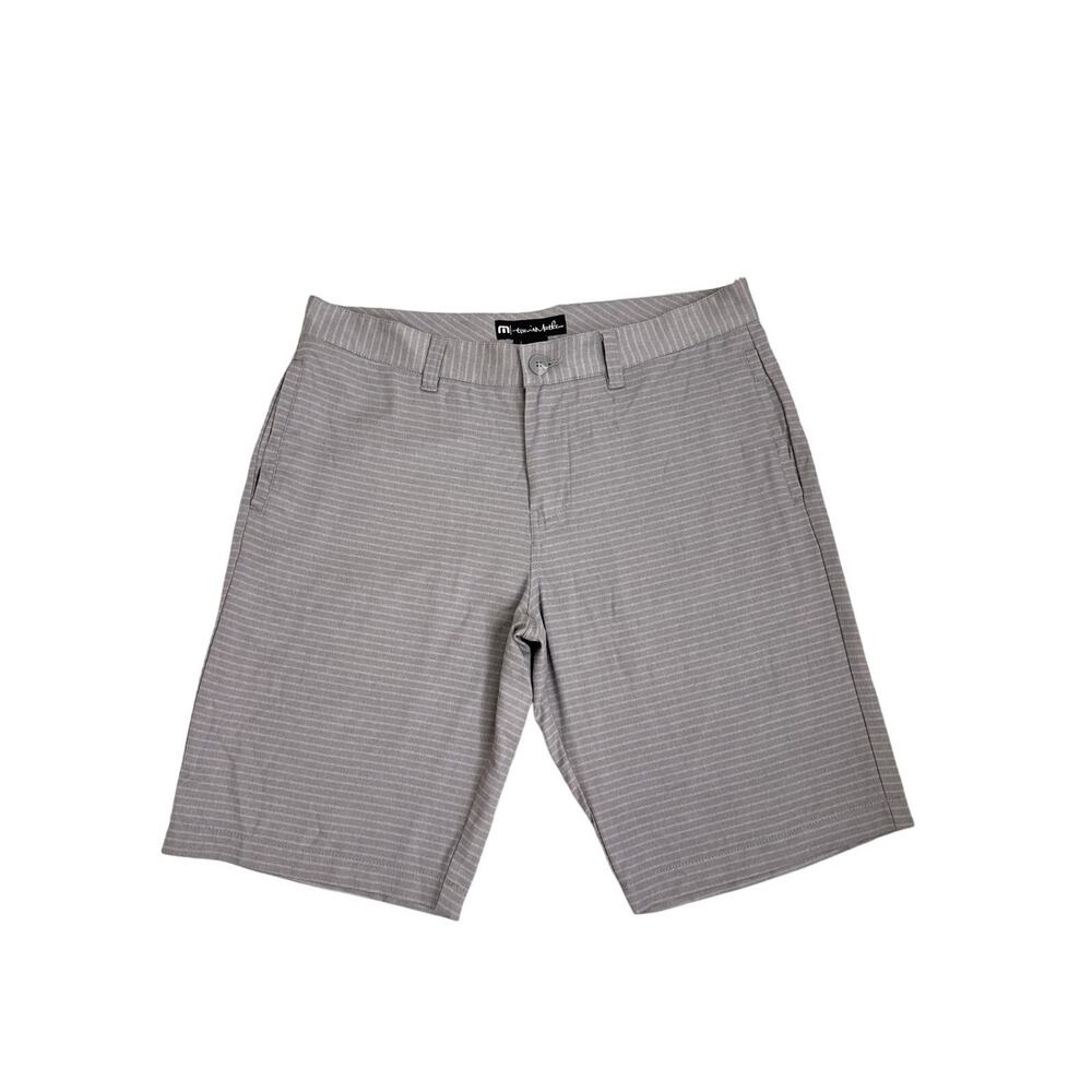 Travis Mathew Dri-Fit Gray Hybrid Athletic Performance Golf Shorts Size Men's 34